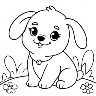 Cute Baby Puppy Coloring Page 62722-50462