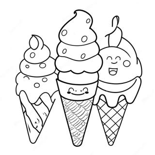 Ice Cream Cone Coloring Page 62732-50466