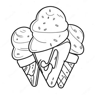 Ice Cream Cone Coloring Page 62732-50467