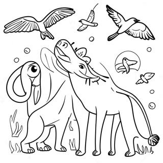 African Wildlife Coloring Page 62762-50494