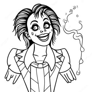 Lydia Deetz Beetlejuice Coloring Page 62782-50515