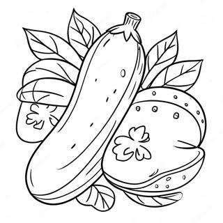 Cucumber Coloring Page 62792-50524