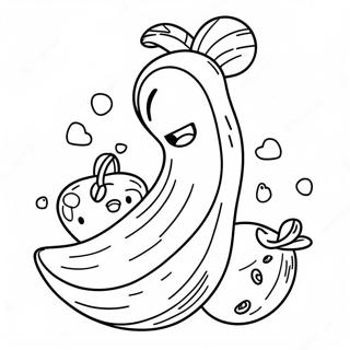 Funny Cucumber Character Coloring Page 62793-50518