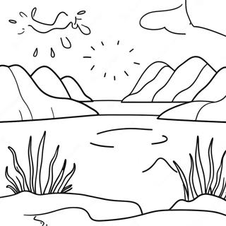 Lake Coloring Pages