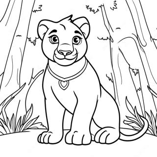 Grown Up Nala Coloring Page 62822-50547