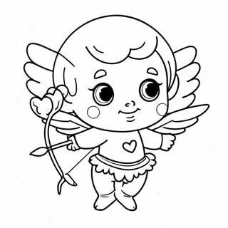 Retro Cupid With Arrows Coloring Page 62833-50555