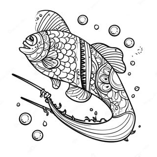 Colorful Fishing Lure Coloring Page 62863-50578