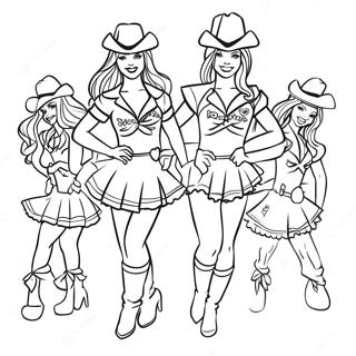 Buccaneers Cheerleaders Coloring Page 62873-50586