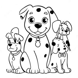 101 Dalmatians Puppies Coloring Page 62912-50608