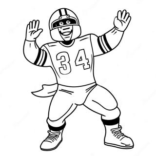 Steelers Mascot Dancing Coloring Page 6292-5189