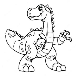 Robot Dinosaur Coloring Page 62932-50618