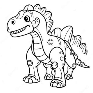 Robot Dinosaur Coloring Page 62932-50619