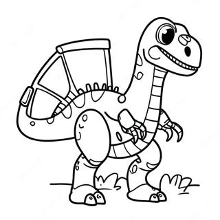 Robot Dinosaur Coloring Page 62932-50620