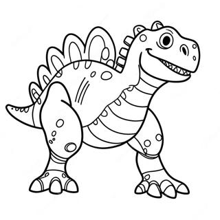 Fierce Robot Dinosaur Coloring Page 62933-50621