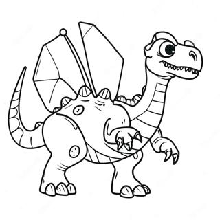 Fierce Robot Dinosaur Coloring Page 62933-50622