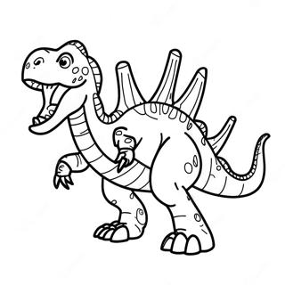 Fierce Robot Dinosaur Coloring Page 62933-50624