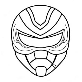 Power Ranger Mask Coloring Pages