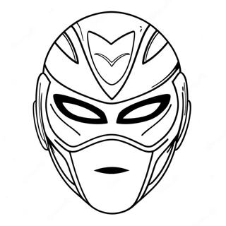 Power Ranger Mask Coloring Page 62972-50643