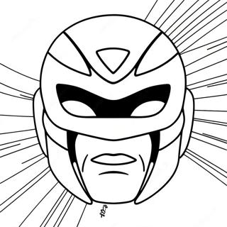 Mighty Morphin Power Ranger Mask Coloring Page 62973-50646