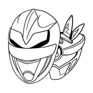 Mighty Morphin Power Ranger Mask Coloring Page 62973-50648