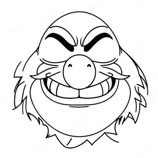 Evil Dr Robotnik Laughing Coloring Page 62993-50661