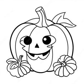 Mini Halloween Pumpkin Coloring Page 63002-50667