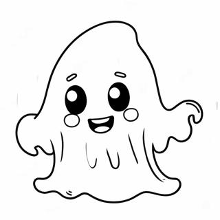 Cute Halloween Ghost Coloring Page 63003-50670