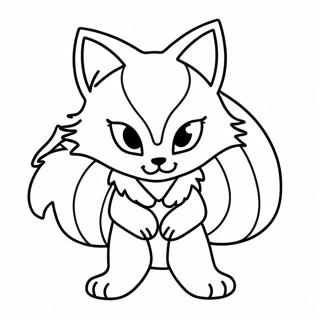 Anime Furry Character Coloring Page 63012-50674