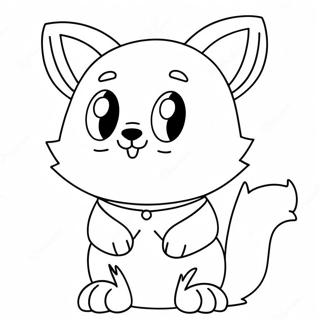 Anime Furry Character Coloring Page 63012-50676