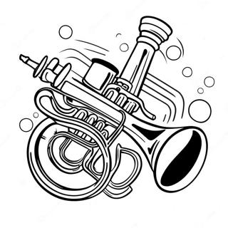 Trumpet Coloring Pages