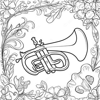 Trumpet Coloring Page 63022-50684