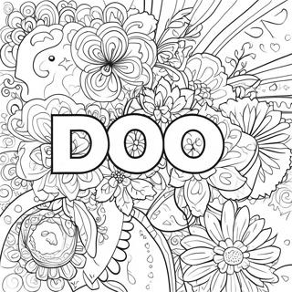 Easy Word Coloring Pages