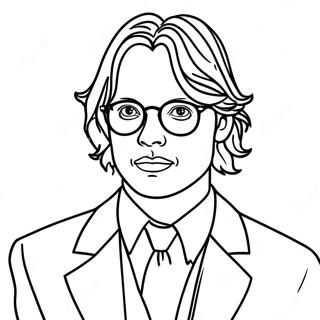 Detective Spencer Reid Coloring Page 63043-50698