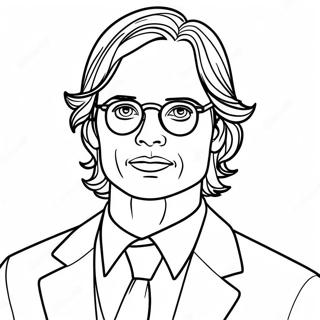 Detective Spencer Reid Coloring Page 63043-50700