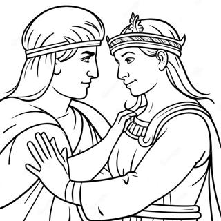 Aquila And Priscilla Bible Story Coloring Page 63092-50747