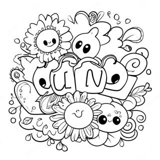 Fun Word Coloring Page 6312-5201