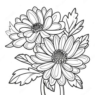 Chrysanthemum Coloring Pages