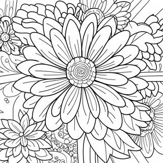 Beautiful Chrysanthemum Flower Coloring Page 63153-50788