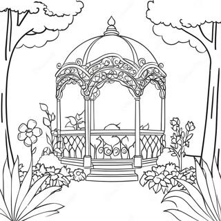 Victorian Garden Coloring Page 63162-50794