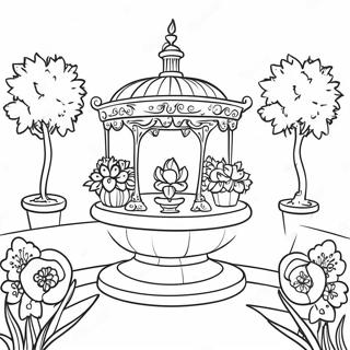 Victorian Garden Coloring Page 63162-50795