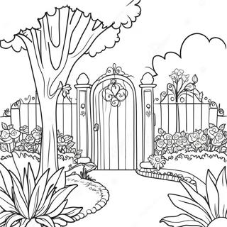 Victorian Garden Coloring Page 63162-50796