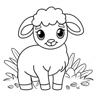 Easter Lamb Coloring Page 63172-50803