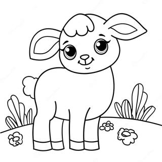 Easter Lamb Coloring Page 63172-50804