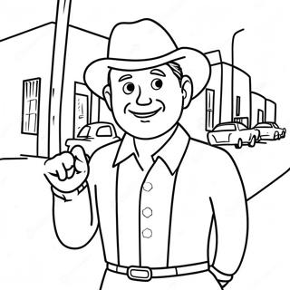 Turning Red 4 Town Coloring Pages