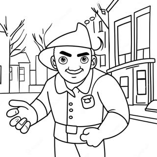 Turning Red 4 Town Character Coloring Page 63182-50812