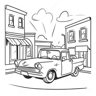 Turning Red 4 Town Fun Scene Coloring Page 63183-50820