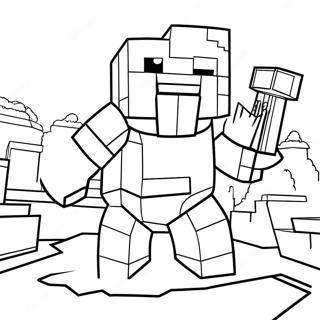 Minecraft Piglin Coloring Pages