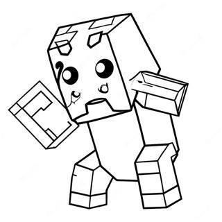 Minecraft Piglin Coloring Page 63192-50814