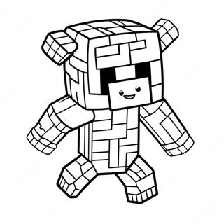 Minecraft Piglin Coloring Page 63192-50815