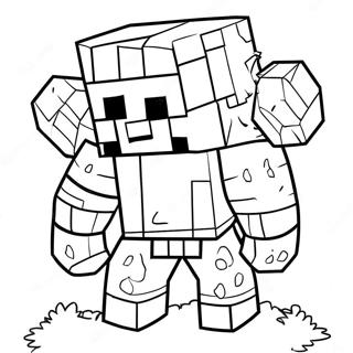 Minecraft Piglin Coloring Page 63192-50816